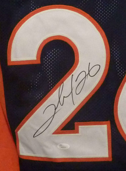 Clinton Portis Autographed/Signed Denver Broncos XL Blue Jersey JSA 12789
