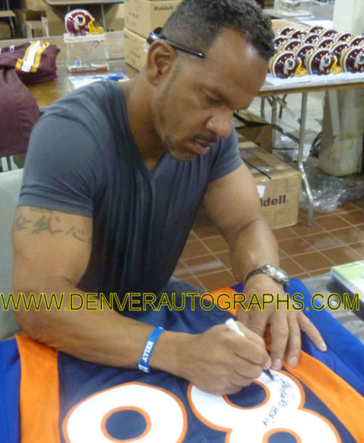 Andre Reed Signed Denver Broncos Game Issued Nike 44 Jersey 5 Insc JSA 12831