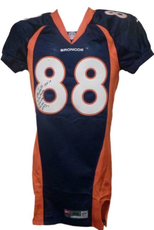 Andre Reed Signed Denver Broncos Game Issued Nike 44 Jersey 5 Insc JSA 12831