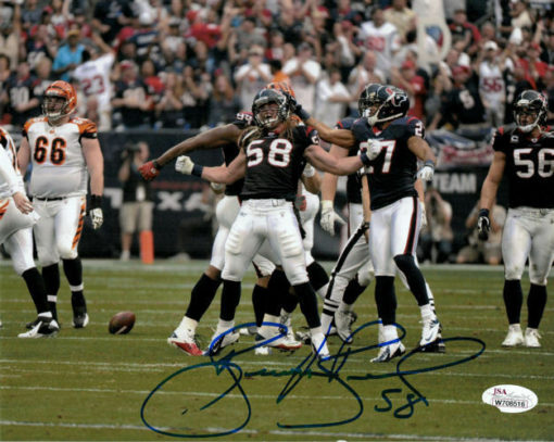 Brooks Reed Autographed/Signed Houston Texans 8x10 Photo JSA 12832