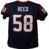 Brooks Reed Autographed/Signed Houston Texans Blue XL Jersey 12835