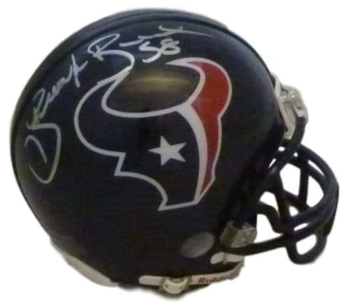 Brooks Reed Autographed/Signed Houston Texans Mini Helmet 12837