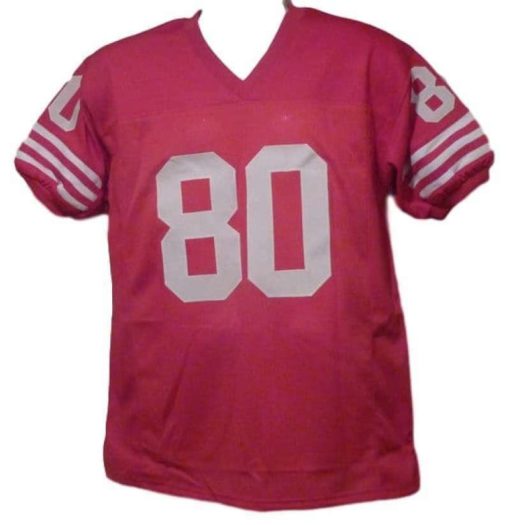 Jerry Rice Autographed San Francisco 49ers red jersey JSA 12862