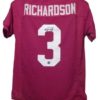 Trent Richardson Autographed/Signed Alabama Crimson Tide Red XL Jersey 12877