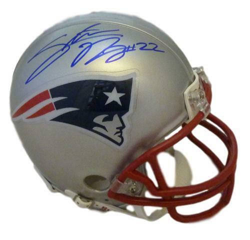 Stevan Ridley Autographed/Signed New England Patriots Mini Helmet 12882