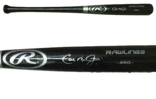 Cal Ripken Jr Autographed/Signed Baltimore Orioles Rawlings Black Bat JSA 12898