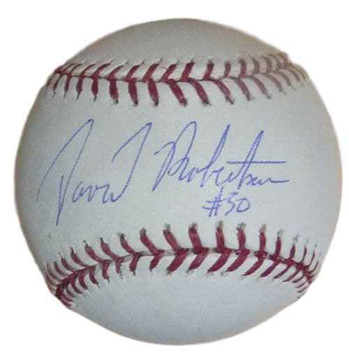 David Robertson Autographed/Signed New York Yankees OMLl Baseball STE 12917