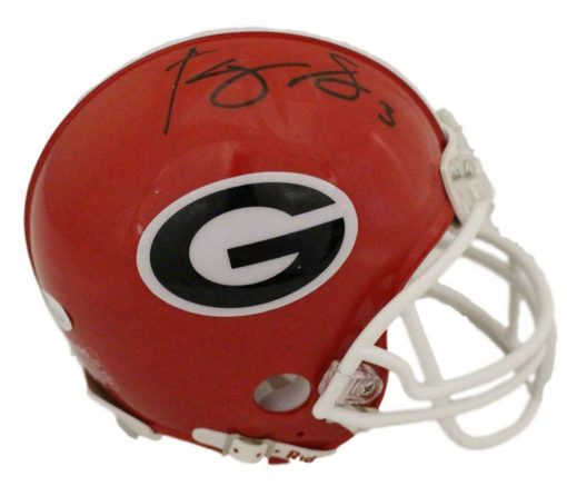 Roquan Smith Autographed/Signed Georgia Bulldogs Mini Helmet JSA 12920