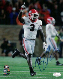 Roquan Smith Autographed/Signed Georgia Bulldogs 8x10 Photo JSA 12921 PF
