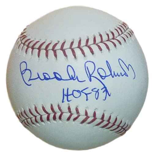 Brooks Robinson Autographed Baltimore Orioles OML Baseball HOF JSA 12927