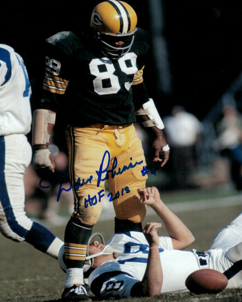Dave Robinson Autographed/Signed Green Bay Packers 8x10 Photo 12929