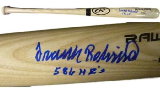 Frank Robinson Autographed/Signed Baltimore Orioles Blonde Bat 586 HRs JSA 12948