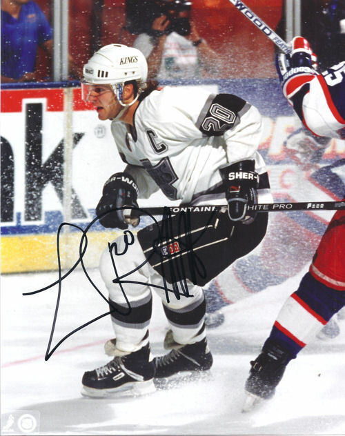 Luc Robataille Autographed/Signed Los Angeles Kings 8x10 Photo 12950