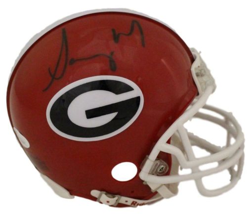 Sony Michel Autographed/Signed Georgia Bulldogs Mini Helmet JSA 12959