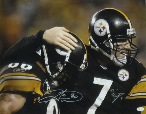 Ben Roethlisberger & Hines Ward Autographed Pittsburgh Steelers 16x20 Photo JSA