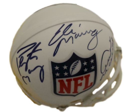 Peyton, Eli, Archie Manning Autographed/Signed NFL Mini Helmet Steiner 12991