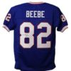 Don Beebe Autographed/Signed Buffalo Bills Blue XL Jersey 13016