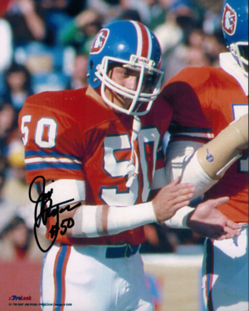 Jim Ryan Autographed/Signed Denver Broncos 8x10 Photo 13029