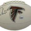 Matt Ryan Autographed/Signed Atlanta Falcons White Logo Football FAN 13030