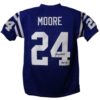 Lenny Moore Autographed/Signed Baltimore Colts Blue XL Jersey HOF JSA 13061