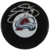 Joe Sakic Autographed Colorado Avalanche Logo Hockey Puck BAS 13073