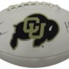 Rashaan Salaam Autographed Colorado Buffaloes White Panel Football HT JSA 13078