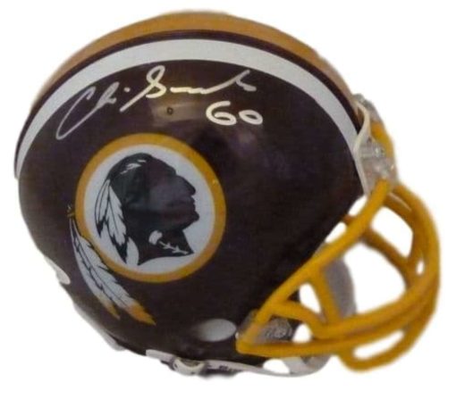 Chris Samuels Autographed Washington Redskins Riddell Mini Helmet JSA 13085