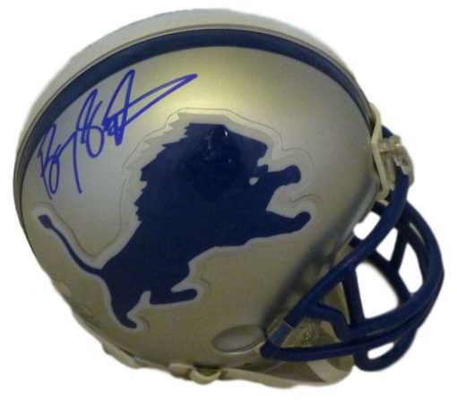 Barry Sanders Autographed/Signed Detroit Lions TB Mini Helmet JSA 13097