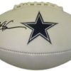 Deion Sanders Autographed/Signed Dallas Cowboys White Logo Football JSA 13101