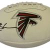 Deion Sanders Autographed Atlanta Falcons White Panel Football JSA 13102