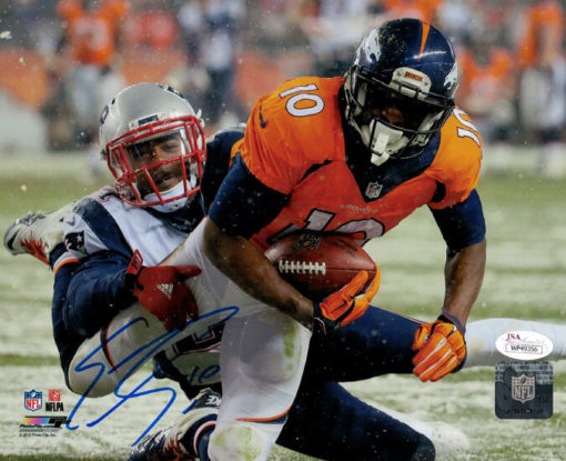 Emmanuel Sanders Autographed/Signed Denver Broncos 8x10 Photo JSA 13119