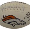 Emmanuel Sanders Autographed/Signed Denver Broncos White Logo Football JSA 13124