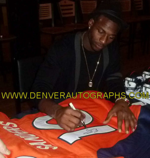 Emmanuel Sanders Autographed Denver Broncos Orange XL Jersey JSA 13130