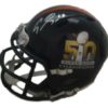 Emmanuel Sanders Autographed/Signed Denver Broncos SB 50 Mini Helmet JSA 13132