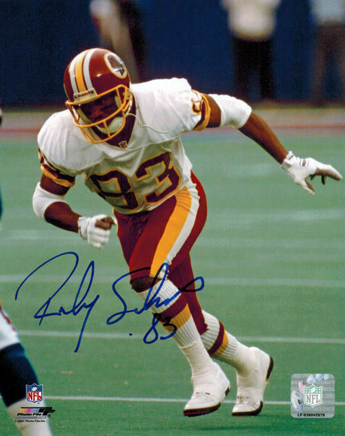 Ricky Sanders Autographed/Signed Washington Redskins 8x10 Photo 13135 PF