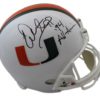 Warren Sapp Autographed/Signed Miami Hurricanes Replica Helmet All American JSA