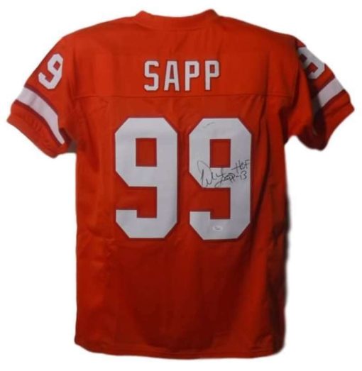 Warren Sapp Autographed/Signed Tampa Bay Buccaneers Orange Jersey HOF JSA 13147