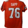 Warren Sapp Autographed/Signed Miami Hurricanes Orange XL Jersey JSA 13148