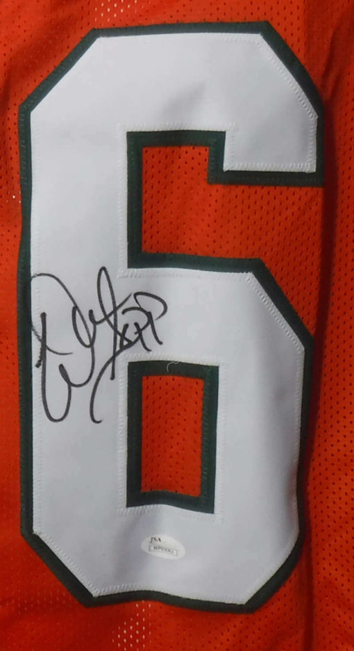 Warren Sapp Autographed/Signed Miami Hurricanes Orange XL Jersey JSA 13148
