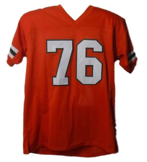 Warren Sapp Autographed/Signed Miami Hurricanes Orange XL Jersey JSA 13148