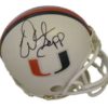 Warren Sapp Autographed/Signed Miami Hurricanes Mini Helmet JSA 13152