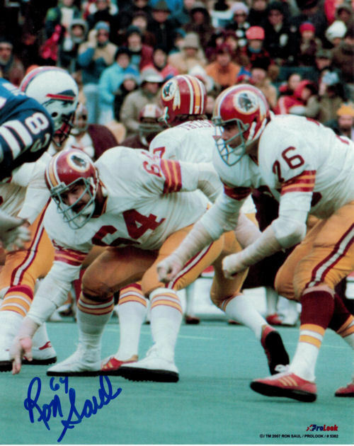 Ron Saul Autographed/Signed Washington Redskins 8x10 Photo 13154