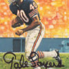 Gale Sayers Autographed Chicago Bears Goal Line Art Card HOF 77 Black 13159