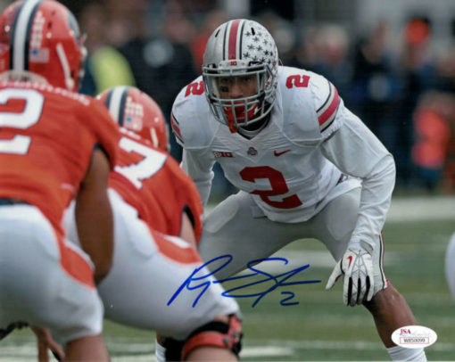 Ryan Shazier Autographed/Signed Ohio State Buckeyes 8x10 Photo JSA 13203