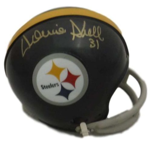 Donnie Shell Autographed/Signed Pittsburgh Steelers 2Bar Mini Helmet 13208