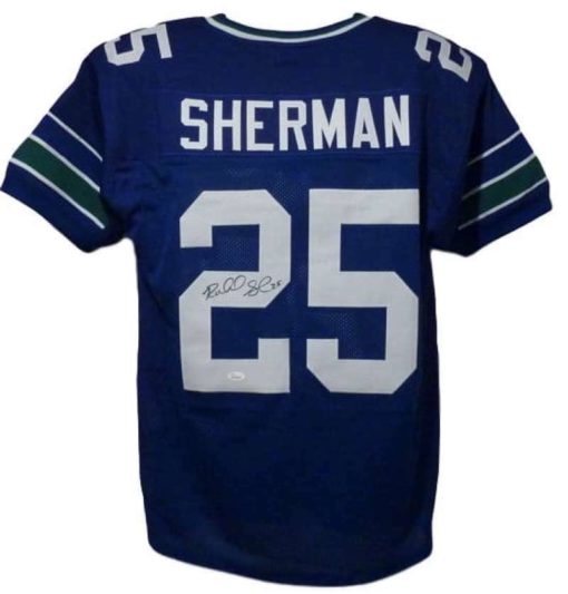 Richard Sherman Autographed/Signed Seattle Seahawks XL Jersey JSA 13211