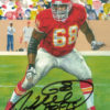 Will Shields Autographed Kansas City Chiefs Goal Line Art Card Black HOF 13214