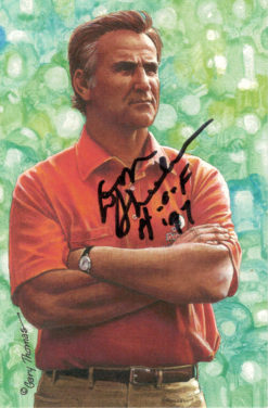 Don Shula Autographed/Signed Miami Dolphins Goal Line Art Black HOF 13221