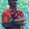 Don Shula Autographed/Signed Miami Dolphins Goal Line Art Card Blue 13222