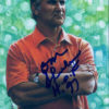 Don Shula Autographed Miami Dolphins Goal Line Art Card Blue HOF 97 13223